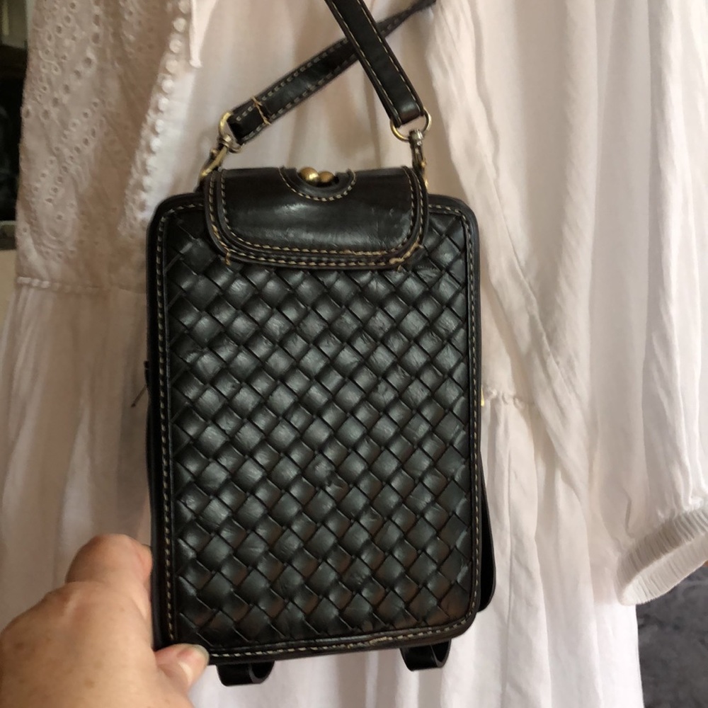 Crossbody Large Wallet Bag Black Adjustable/Removable Straps Travel Bag Passport - Picture 3 of 8